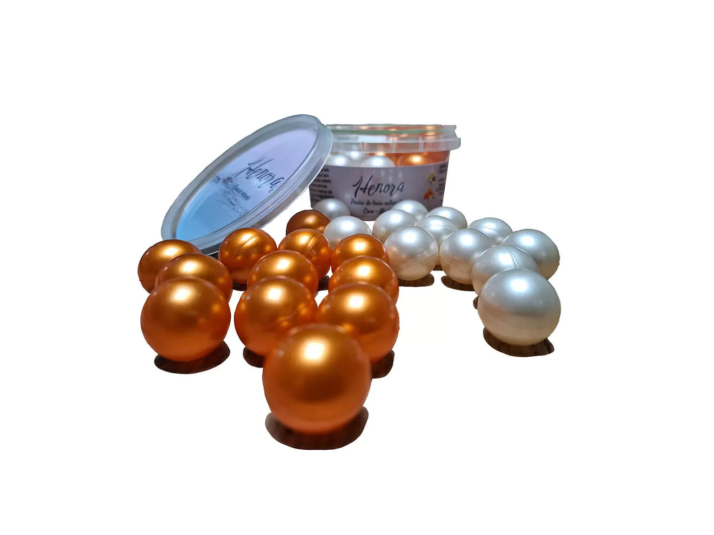 2*12 perles de bain naturelles monoi coco